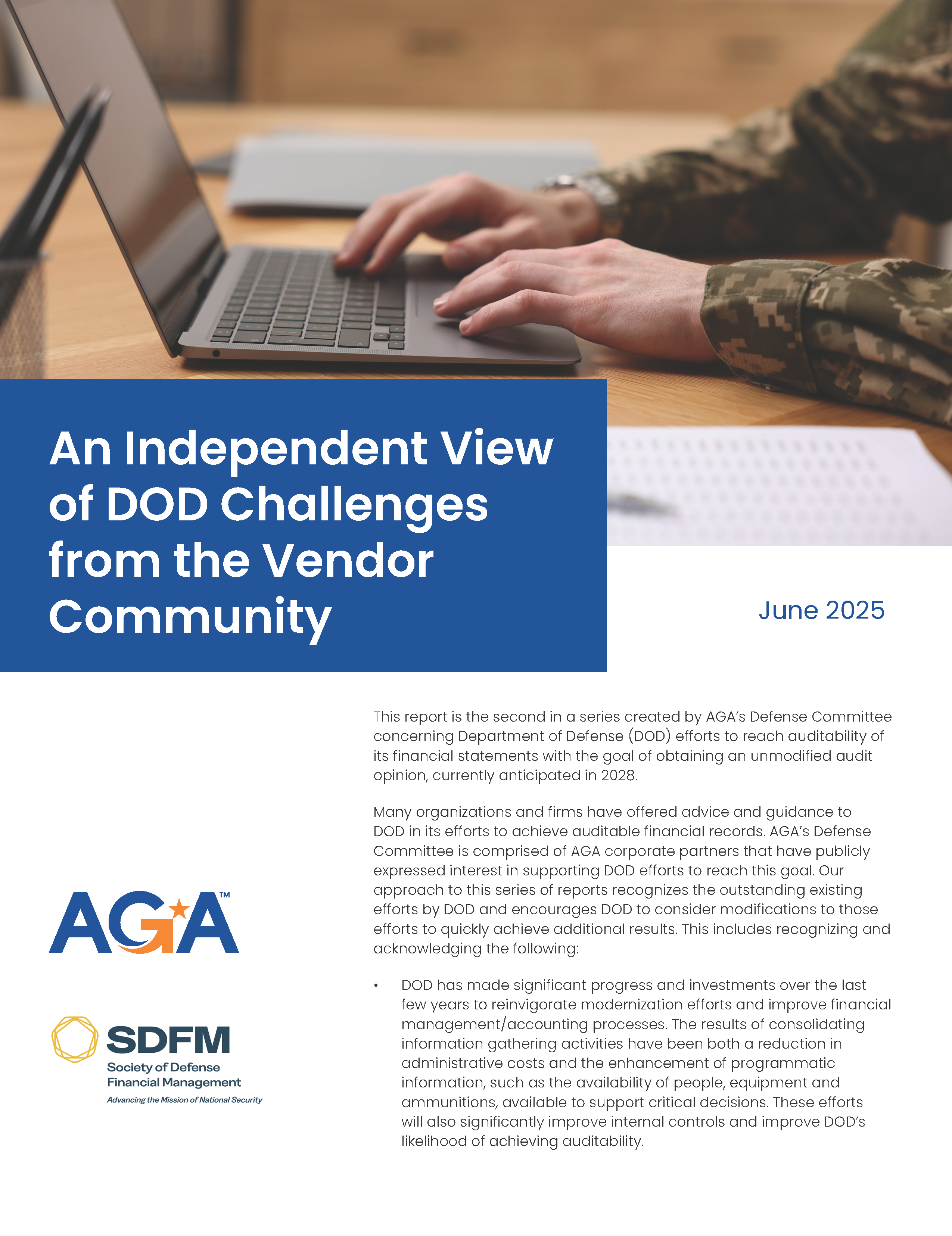 An Independent View of DOD Challenges from the Vendor Community