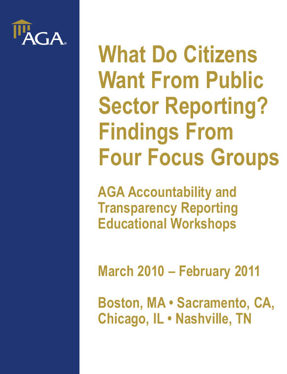 What Do Citizens Want From Public Sector Reporting? 