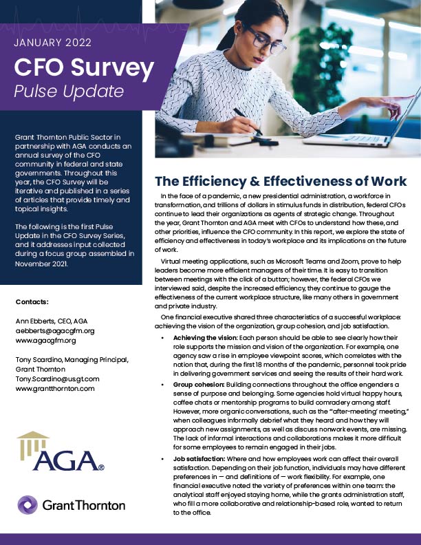 January 2022 CFO Survey: Pulse Update