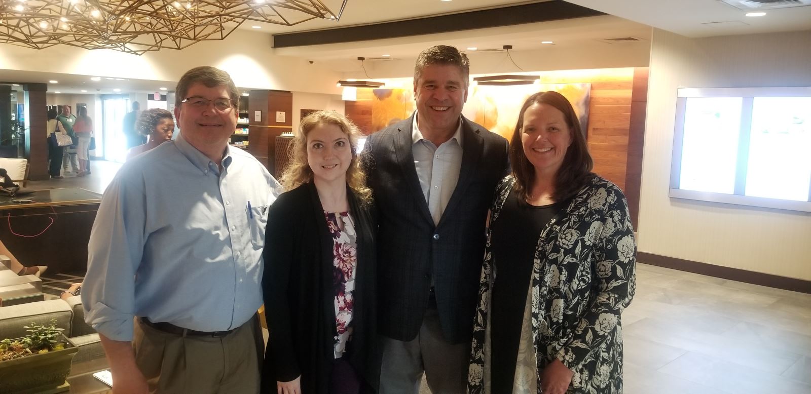 President Elect Randy Lagerblade, President Kaylynn Short, 19-20 National President Ernie Almonte, and Past-President Kim Knight