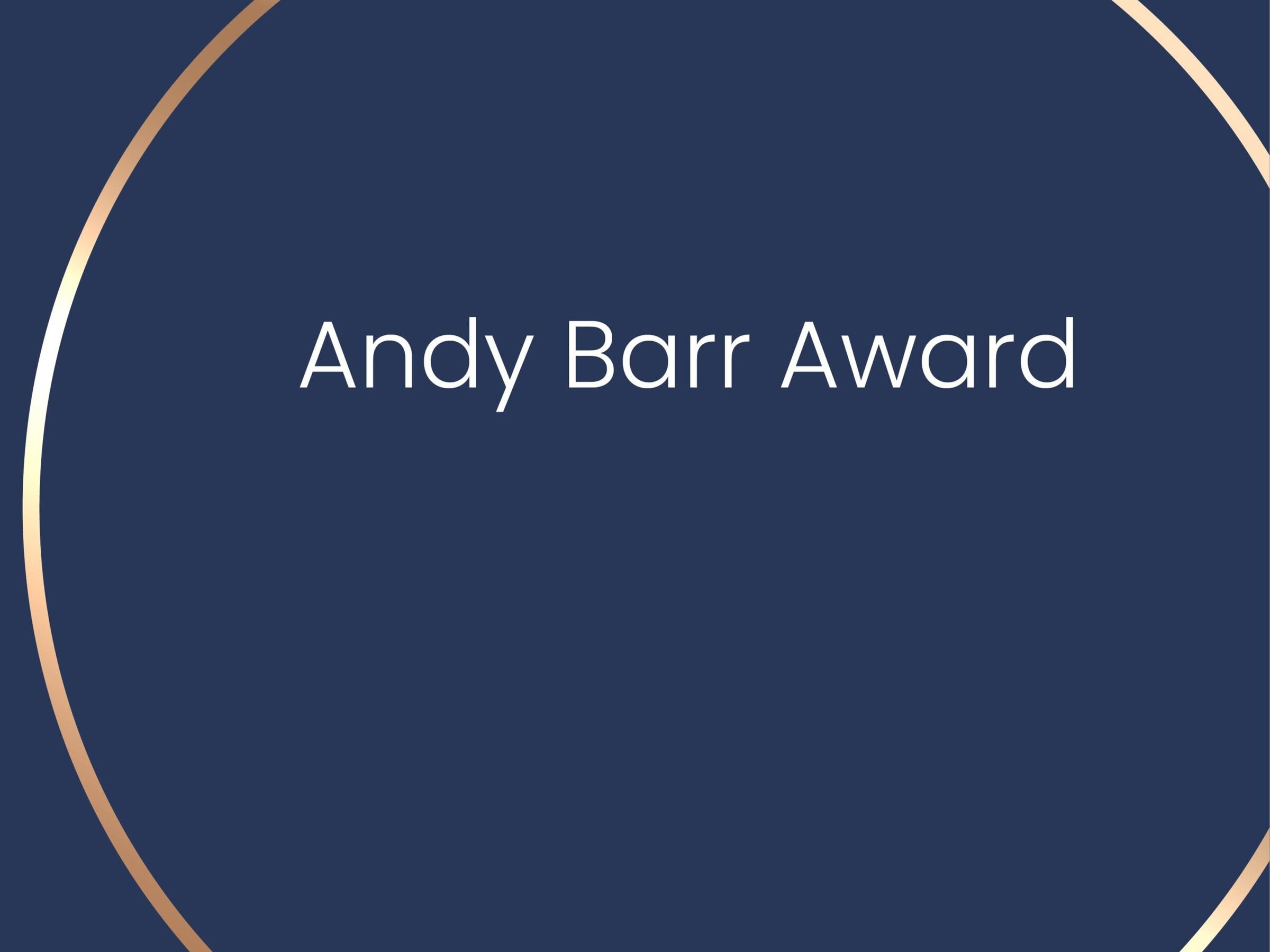 Andy Barr Award