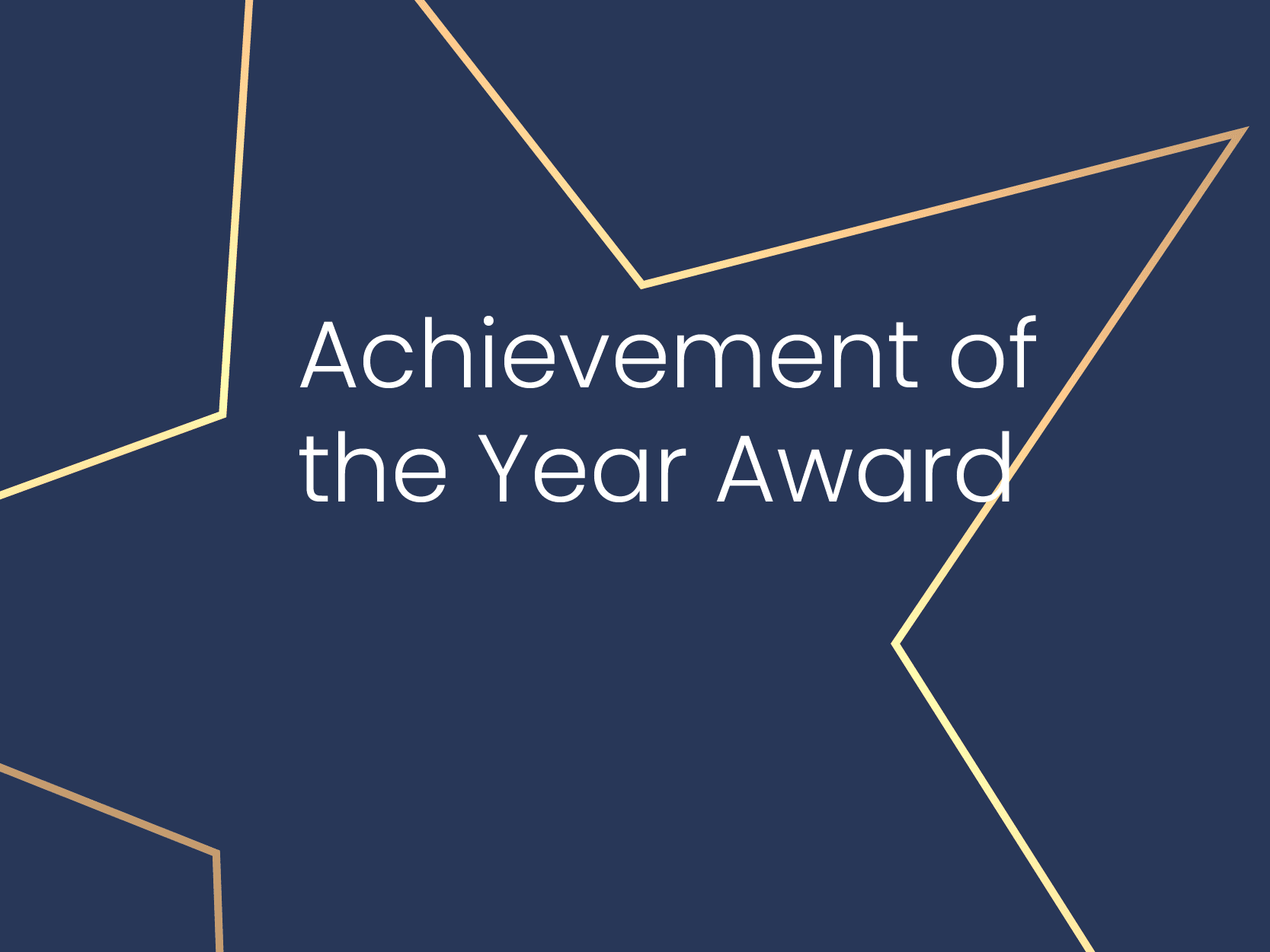 Achievement of the Year Award