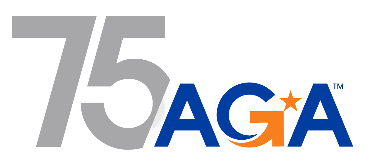 75 AGA Logo