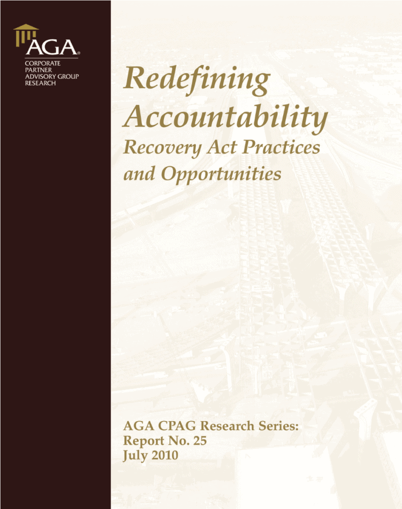 Redefining Accountability: Recovery Act Practices and Opportunities – AGA