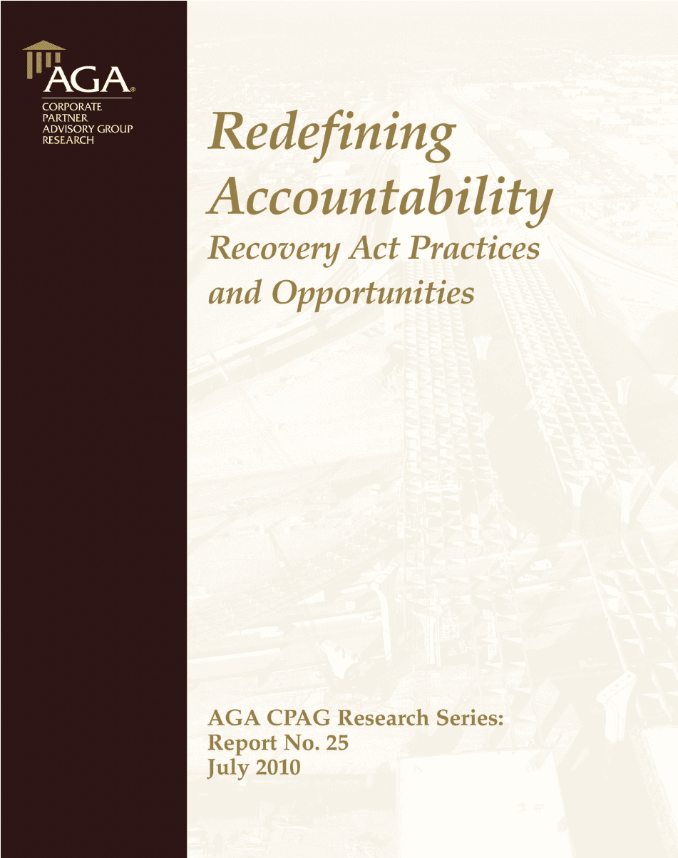 Redefining Accountability: Recovery Act Practices and Opportunities