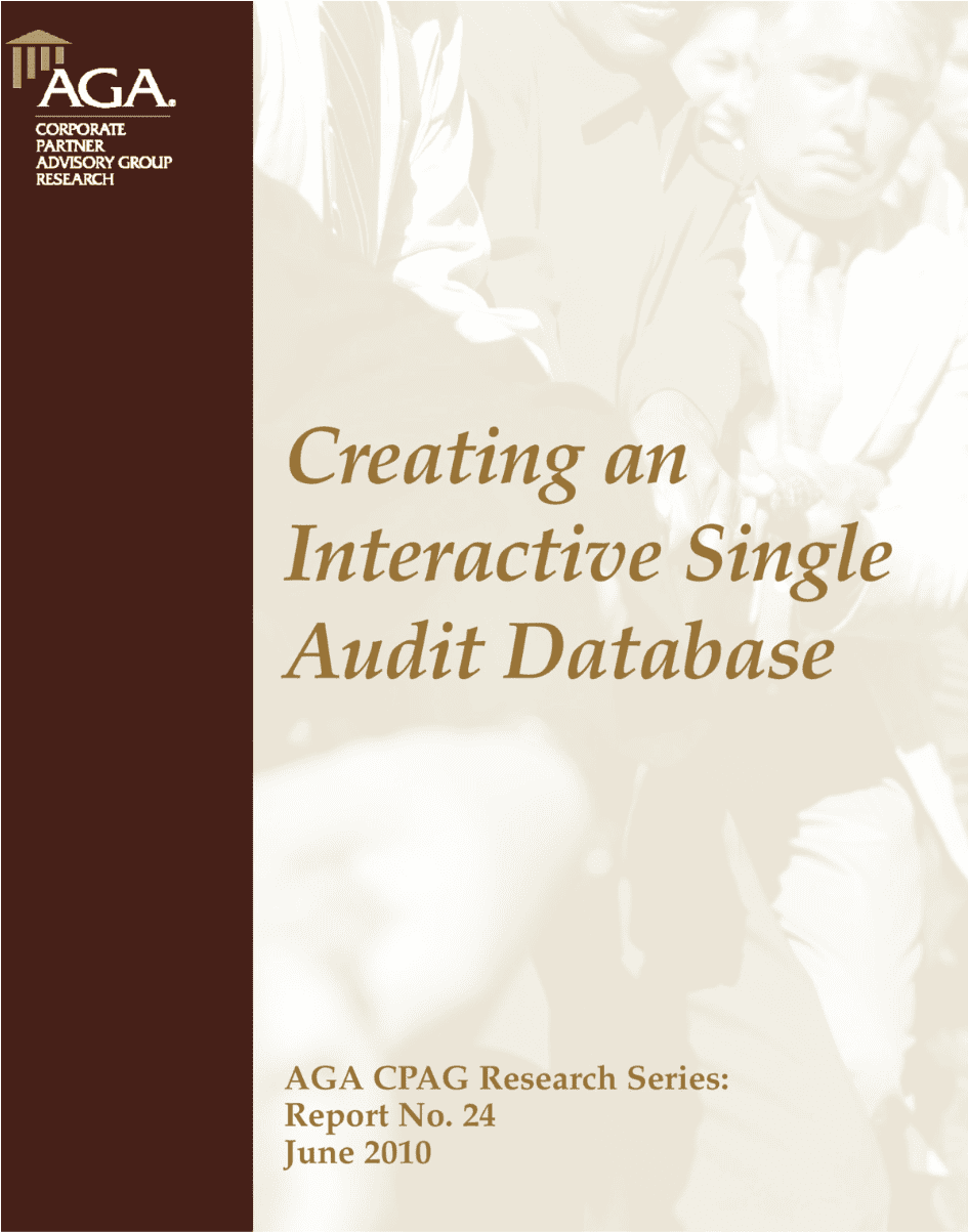Creating an Interactive Single Audit Database