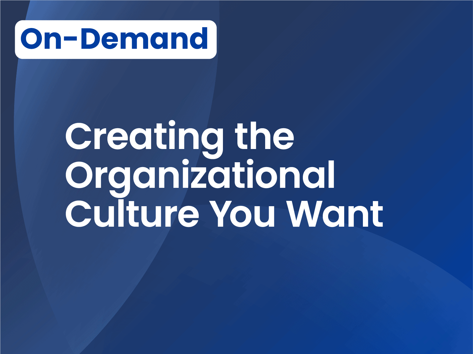 Creating the Organizational Culture You Want