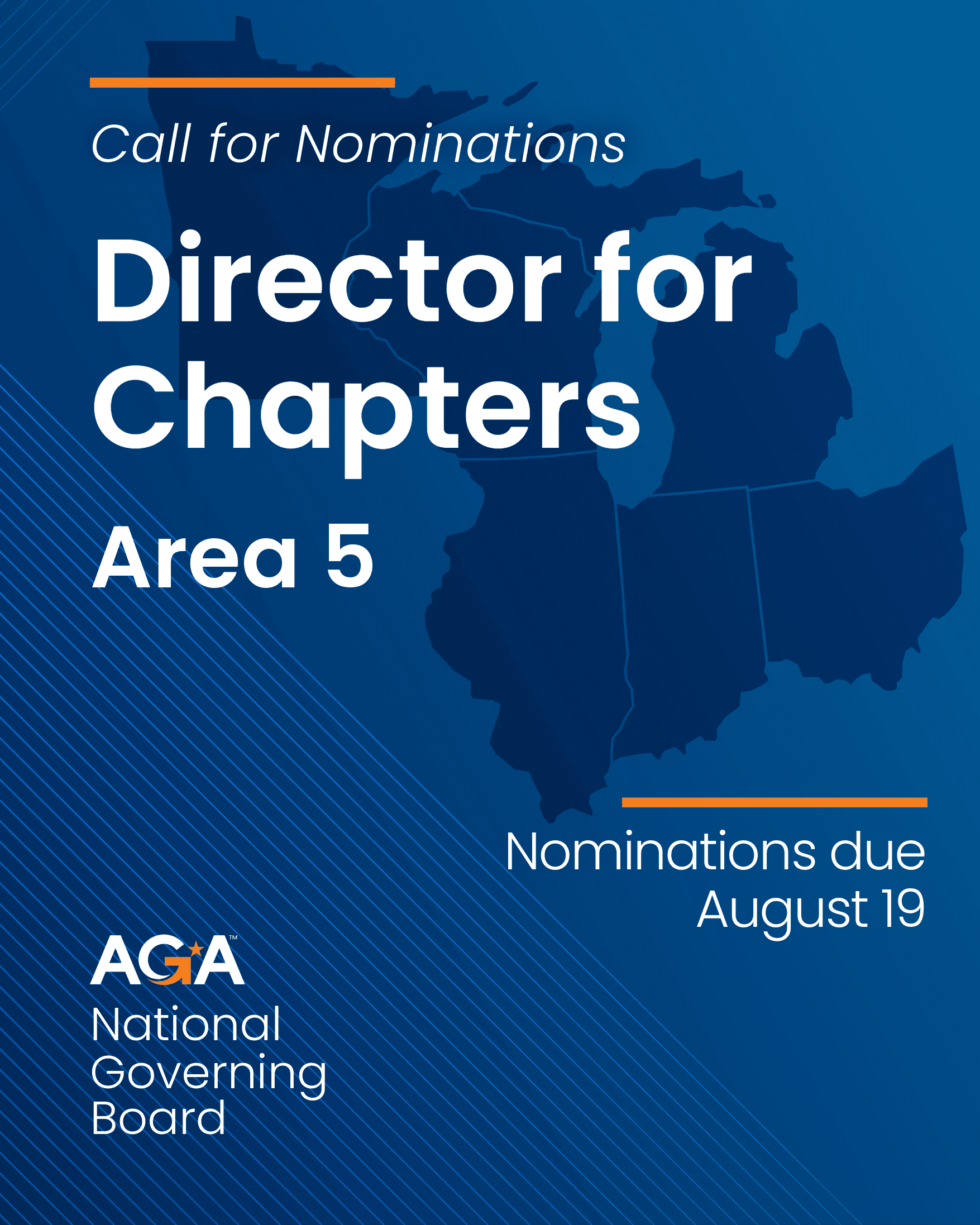 Nominations are Open for AGA’s Director for Chapters Area 5