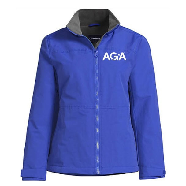 embroidered Land’s End squall jacket