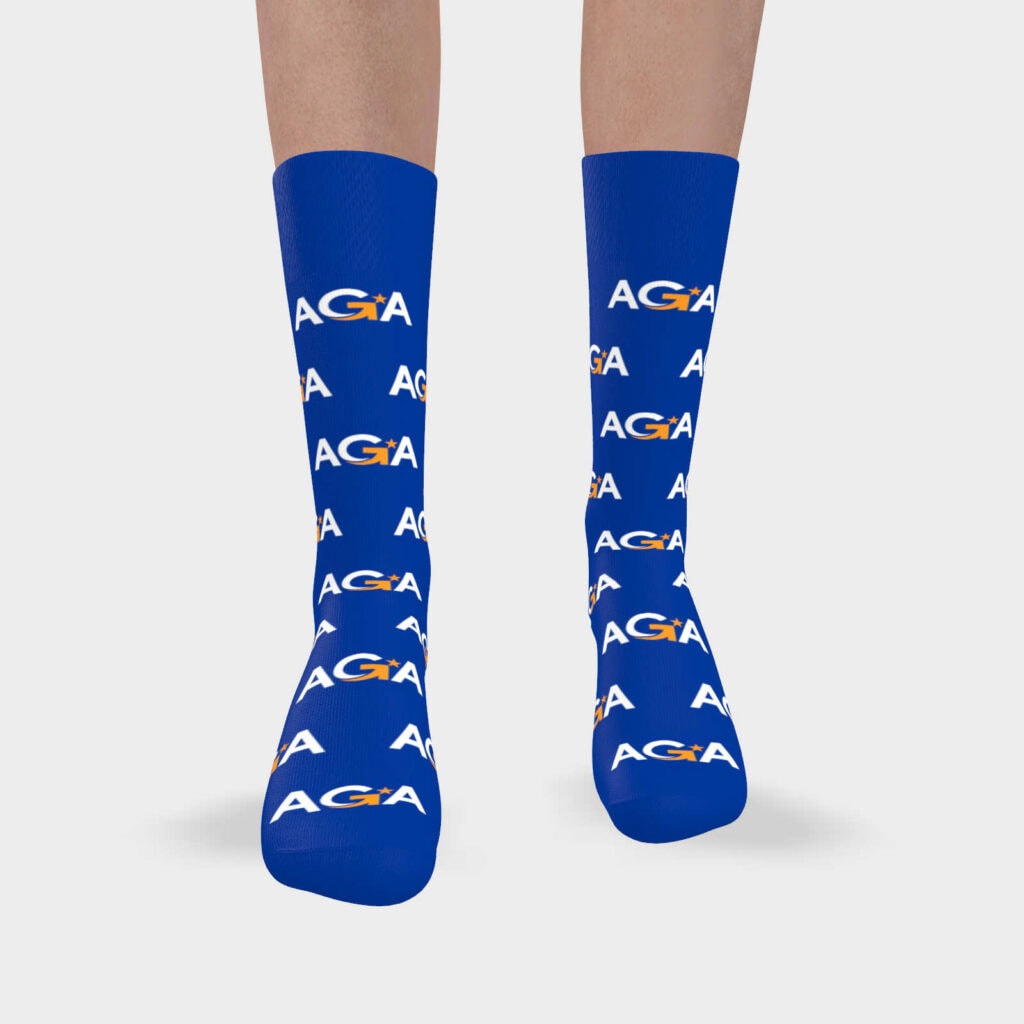 AGA logo socks